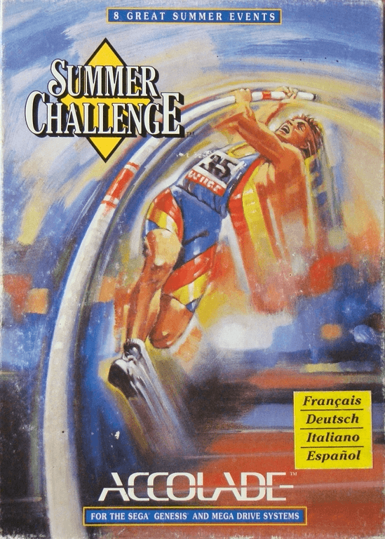 Summer Challenge box art for Sega Genesis